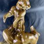 Antique Pecs Zsolnay Fighting bears Hungarian Figurine Image 6