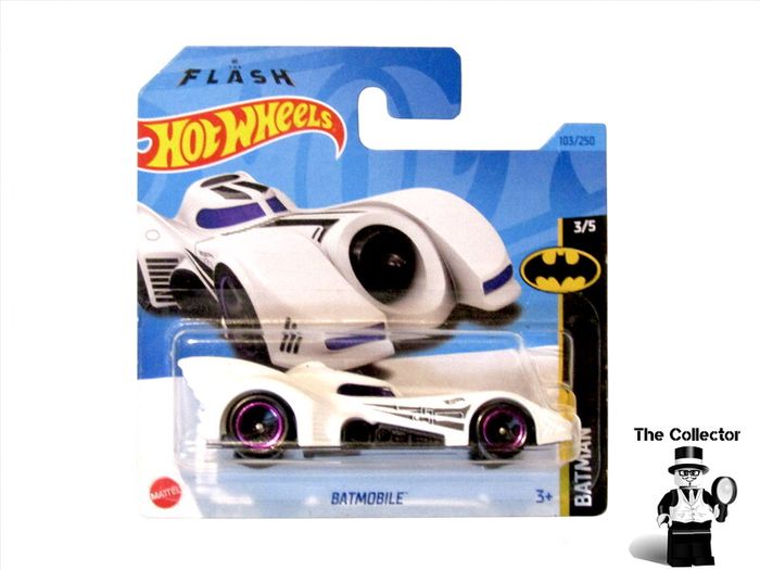 Hot Wheels White Batmobile Batman The Flash Diecast Car Brand New Sealed