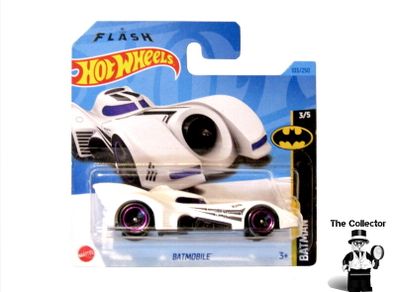 Hot Wheels White Batmobile Batman The Flash Diecast Car Brand New Sealed