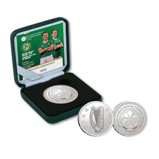 Ireland Womens Football Team Silver Proof Coin