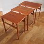 Danish Mid Century Modern Teak Nest Of Tables / B.C. Mobler, Vejle, Denmark, Vintage 1960s Image 3