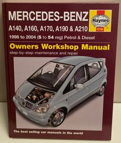 Mercedes Benz A140 A160 A170 A190 A210 Petrol Diesel '98-'04 Repair Manual