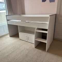 Kids Mid-Sleeper Cabin Bed with Built-In Storage FREE
