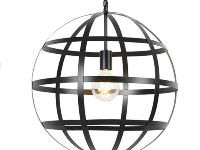 Black Industrial style Pendant light x2