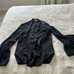 Stella McCartney Black Silk Blouse EU 40