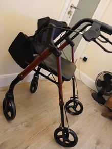 Walking Aid (with seat and shopping bag) Zero Mileage! 2 months old