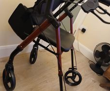 Walking Aid (with seat and shopping bag) Zero Mileage! 2 months old