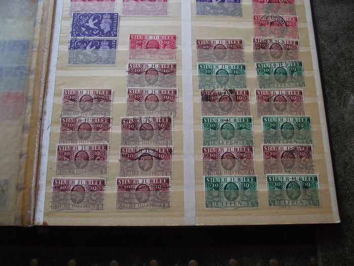 A mixed collection of used stamps, presented in the stock book #3