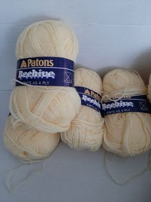 25%wool Lemon and Blue yarn knitting crochet crafts