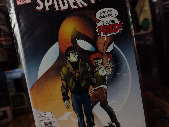 The Amazing Spider-Man ! Issue #624 ! You're Fired Variant Cover ! 2010 ! by Marvel !