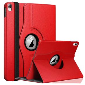 For Apple iPad 2025 11th Gen Tablet Case 360 Rotating PU Leather Cover - Red