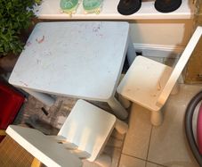 Ikea child table and chair