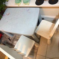 Ikea child table and chair