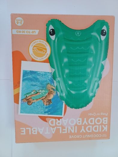 New Inflatable Bodyboard and Armbands Age 3-6