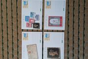 Special postcards issued to mark 150th anniversary of the Penny Black stamp in 1990