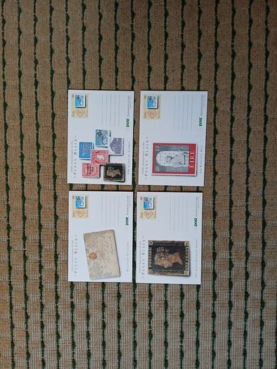 Special postcards issued to mark 150th anniversary of the Penny Black stamp in 1990