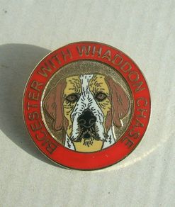 BICESTER WITH WHADDON CHASE (Buckinghamshire) - hunt meet & hounds supporter's enamel badge (c.1990's). Scarce badge.