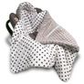 Beautiful handmade double-sided car seat blanket with hood Image 3