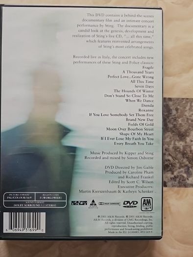 Sting DVD - All This Time