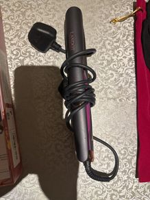 Near-New Hair Straightener & Curler - UK Plug with Original Box & Velvet Pouch
