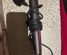 Near-New Hair Straightener & Curler - UK Plug with Original Box & Velvet Pouch
