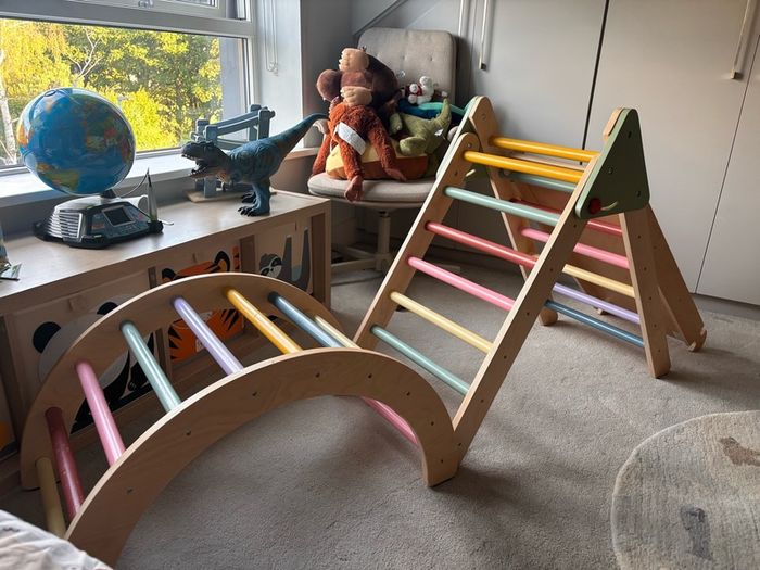 Wooden Pikler Triangle Climbing Frame