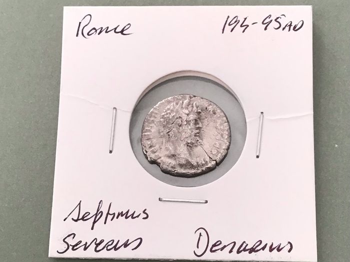 Ancient Rome Silver Denarius Emperor Septimus Severus 194 AD