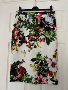 Anonyme Floral Skirt - Size 42 - Lined - Beautiful Botanical Print