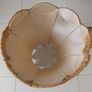 Vintage 70's Brass Corinthian Column Standard Lamp with Large Shade. Image 9