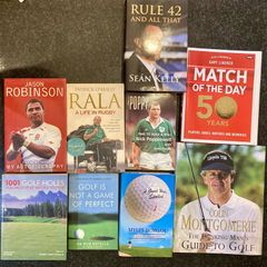 Sports books library - golf, rugby, GAA & Soccer