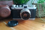 Zarya Cla'D Refurbished, USSR Russian 35mm Leica Copy film camera, 0076869