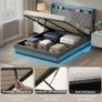 King Bed Frame with Headboard Image 9