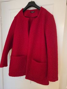 Stunning Red Teddy Coat /Jacket