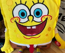RARE Spongebob Squarepants Talking  Plush Toy WITH FLASHING FACE VGC