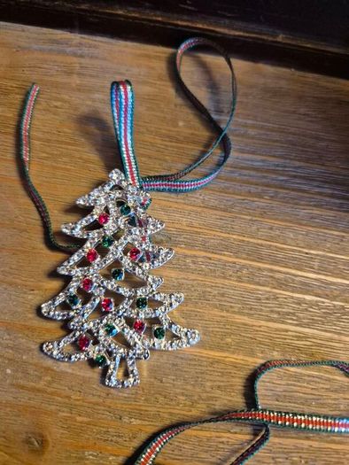 5 Newbridge Silver Colourful Crystal Christmas Decorations | Vintage & New Designs | Mint