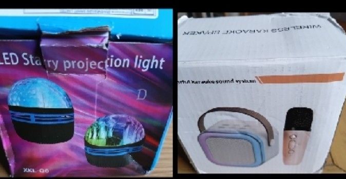 Child's Karaoke Machine &LED Light