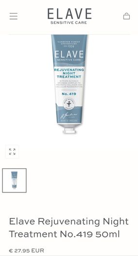 Elave Rejuvenating Night Treatment No.419 50ml