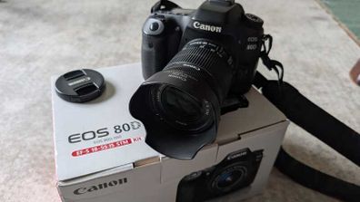 Canon EOS 80D DSLR Camera + Efs 18-55 Is Stm Lens