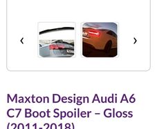 Mexton Design Audi A6 rear spoiler