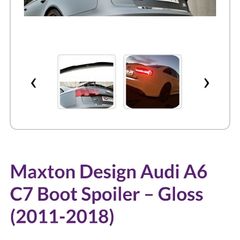 Mexton Design Audi A6 rear spoiler