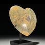 Crystal Heart On Custom Display Stand - Maligano Jasper Image 7
