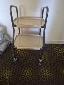 Indoor walker with trays