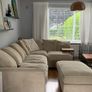 Corner sofa with footstool Image 2