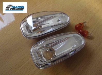 Silver Side Light Repeater Indicators Mercedes Vario Clk C-208 E-class W210 W124