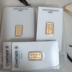 1&2gram 999.9 gold bars