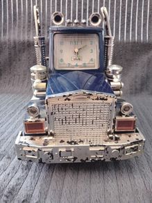 Vintage Semi Truck  Clock