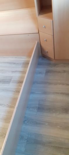 King size bed frame with large storage box.