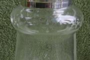 Vintage Shaker Silver Plated Cut Crystal Thumbprint Etched Very Pretty