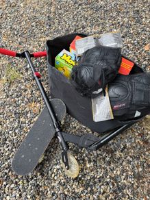 kids bundle - scooter, , mini skateboard etc