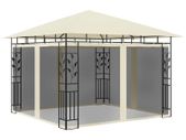 Gazebo with Mosquito Net 3x3x2.73 m Cream 180 g/m/2